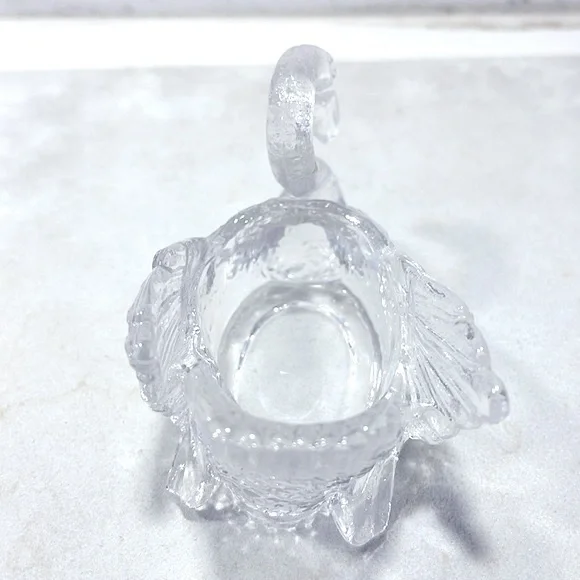 Miniature Glass Swan Vintage Crystal Signed Cambridge Glass Co Perfect Condition - Picture 4 of 8